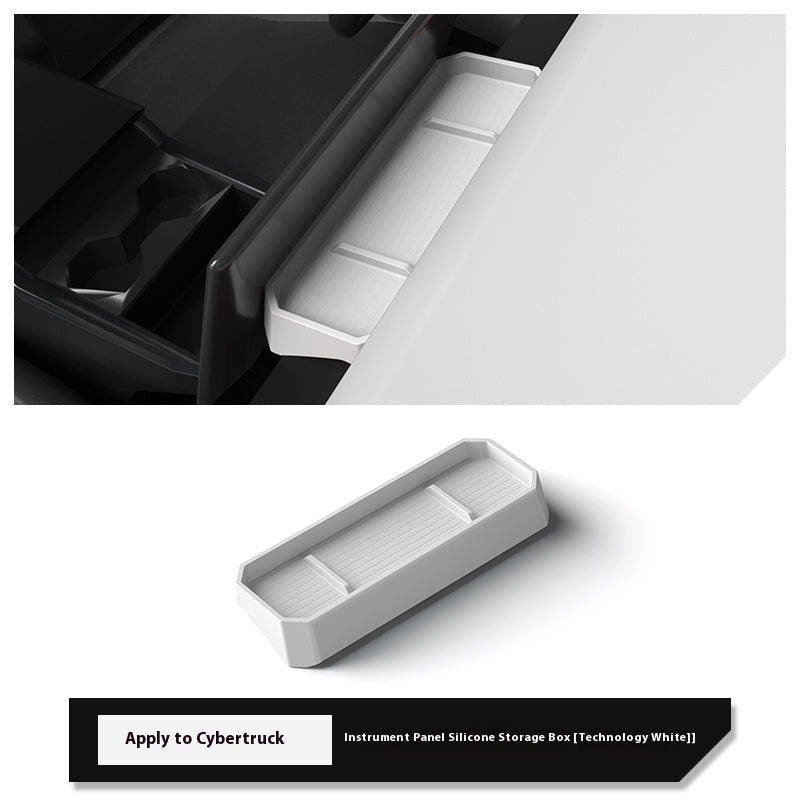 Cyber truck Dashboard Silicone Storage Box – Anti-Slip Organizer for Tesla Cyber truck Interior - Additional Product Image