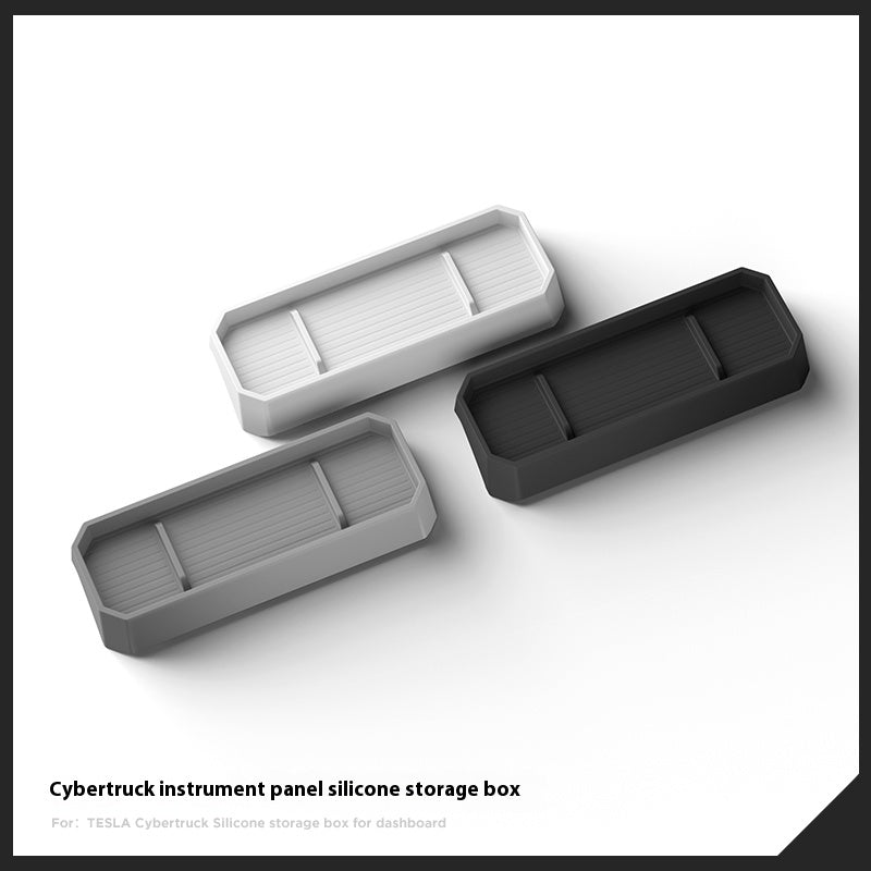 Cyber truck Dashboard Silicone Storage Box – Anti-Slip Organizer for Tesla Cyber truck Interior - Additional Product Image