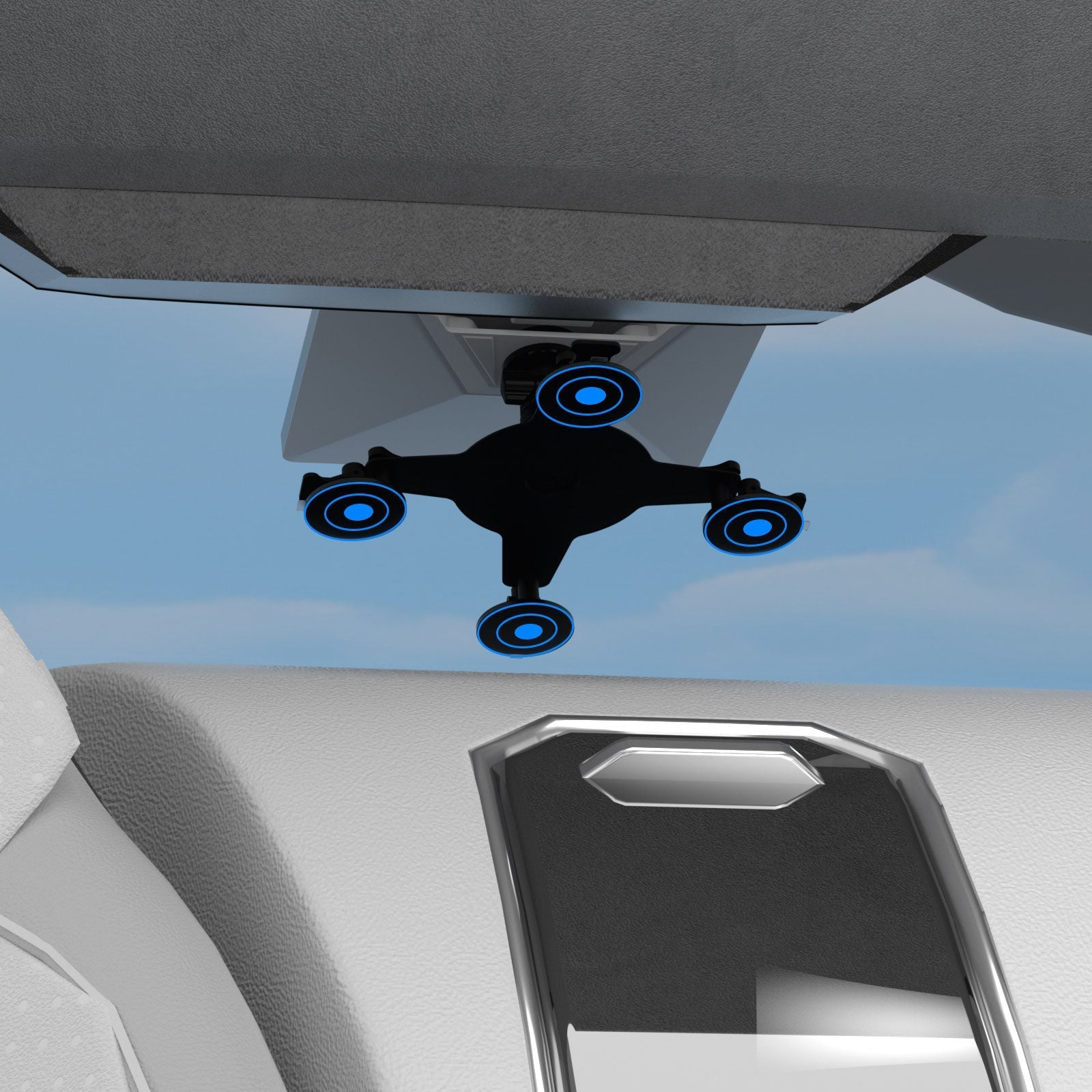 Star link MINI Suction Cup Roof Mount with Adapter Base – Secure & Removable Car Roof Rack Kit for Starlink Mini Satellite - Additional Product Image