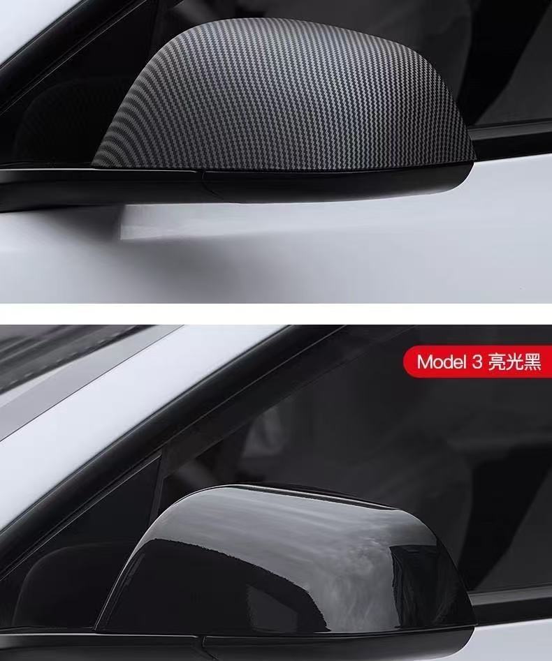 carbon fiber side mirror cover caps for Tesla model Y