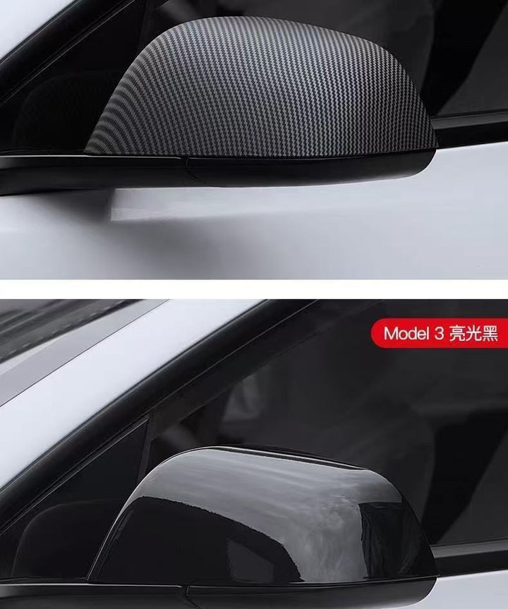 carbon fiber side mirror cover caps for Tesla model Y