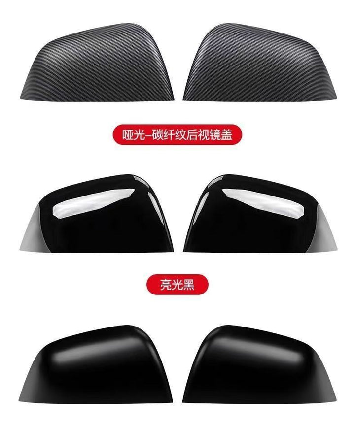 carbon fiber side mirror cover caps for Tesla model Y