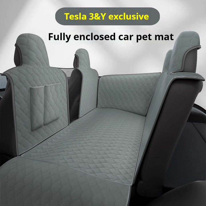 custom Tesla rear PET mat for cats & dogs