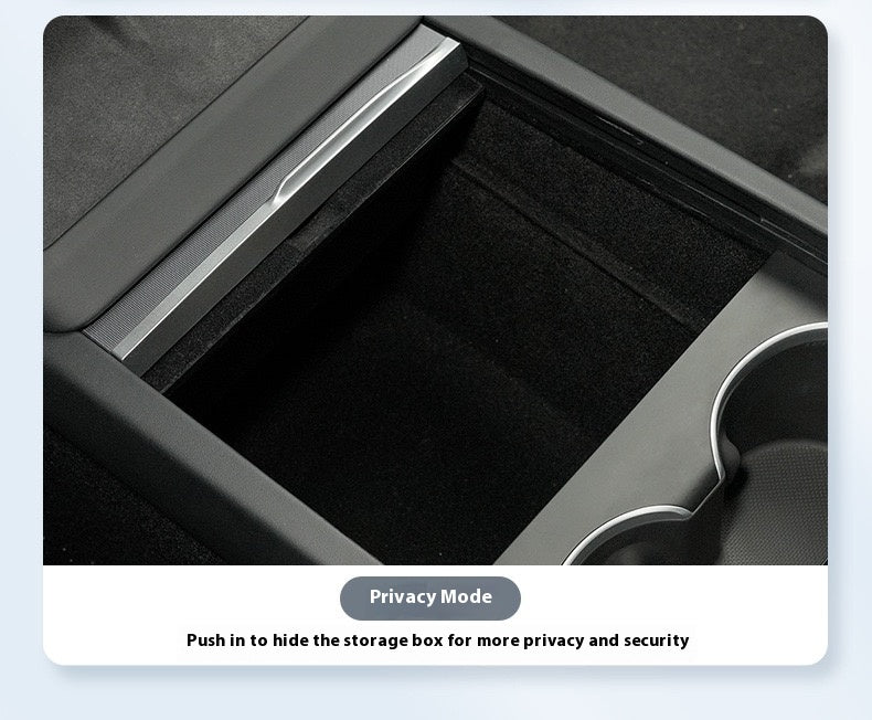 For 2024 and later upgraded Tesla Model 3/Y center console storage tray armrest box - custom interior accessories, suitable for 2024 and later