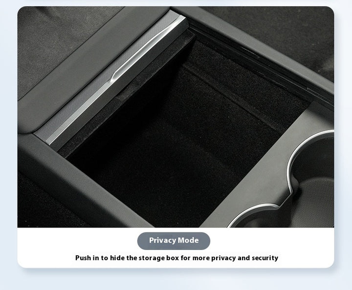 For 2024 and later upgraded Tesla Model 3/Y center console storage tray armrest box - custom interior accessories, suitable for 2024 and later