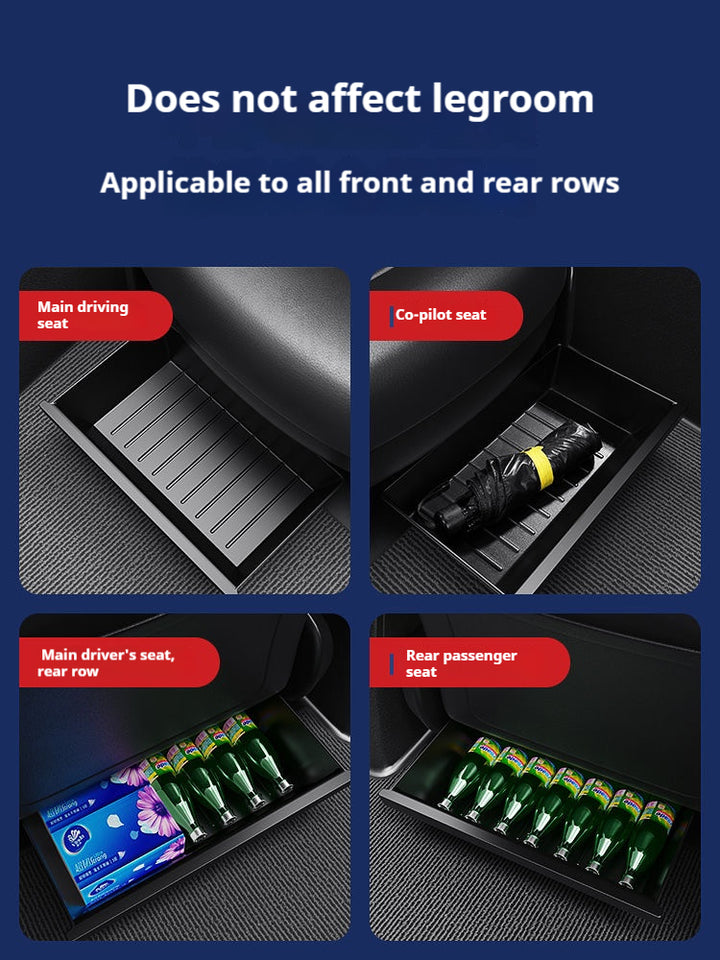 custom fit Tesla model Y under-seat storage box