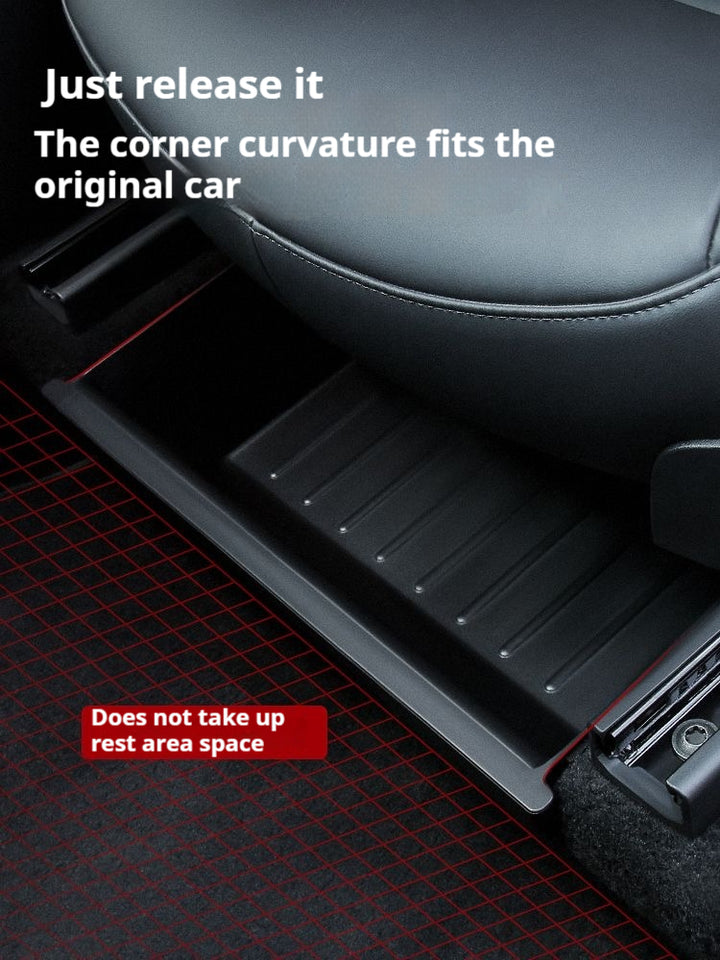 custom fit Tesla model Y under-seat storage box