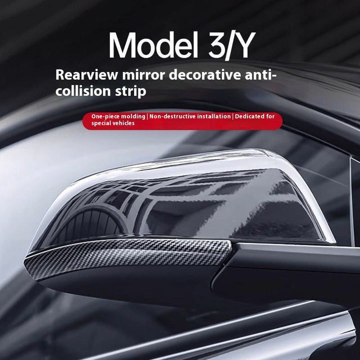 Tesla Model 3/Y Upgraded Rearview Mirror Anti-collision Strip - Rearview Mirror Protective Cover