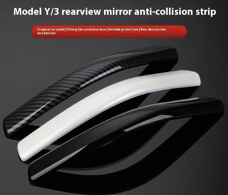 Tesla Model 3/Y Upgraded Rearview Mirror Anti-collision Strip - Rearview Mirror Protective Cover