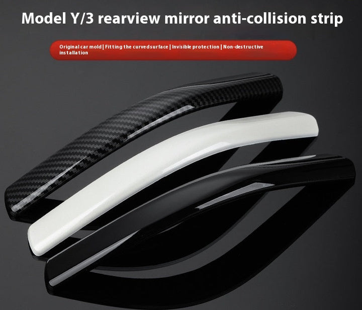 Tesla Model 3/Y Upgraded Rearview Mirror Anti-collision Strip - Rearview Mirror Protective Cover
