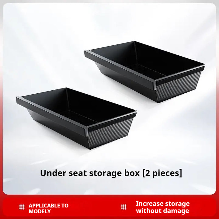 custom fit Tesla model Y under-seat storage box