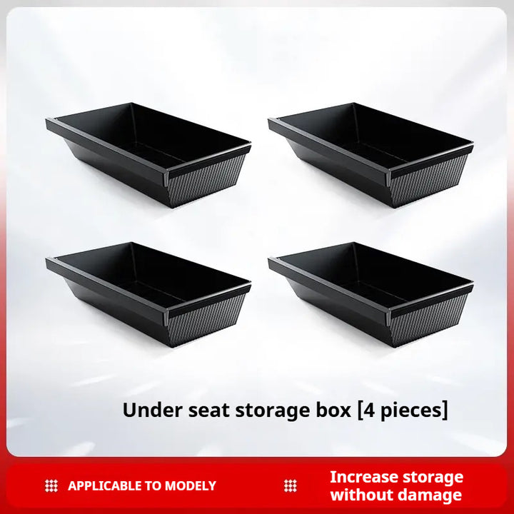 custom fit Tesla model Y under-seat storage box