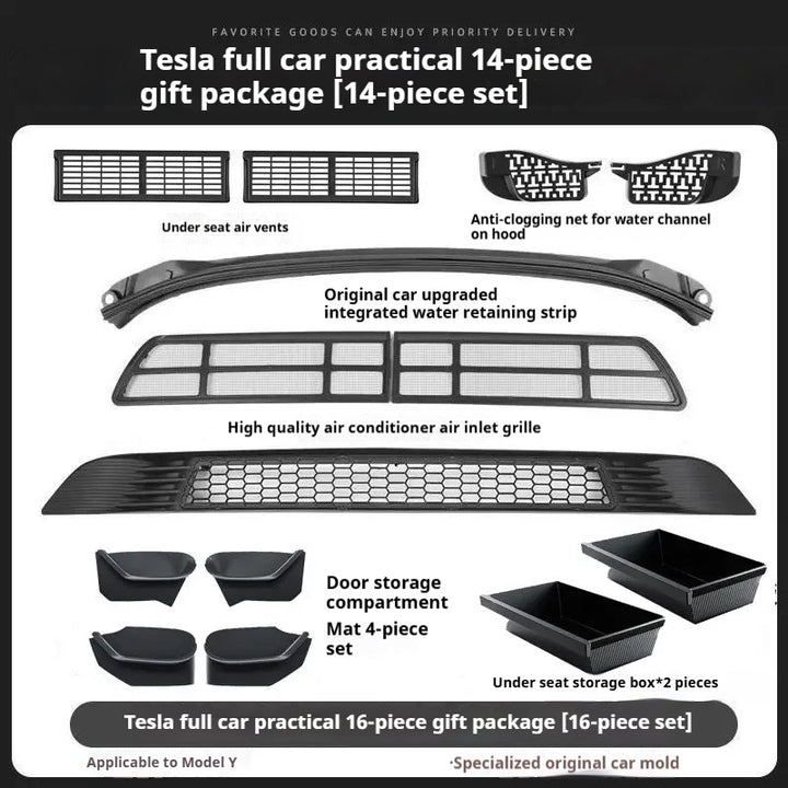 custom fit Tesla model Y under-seat storage box