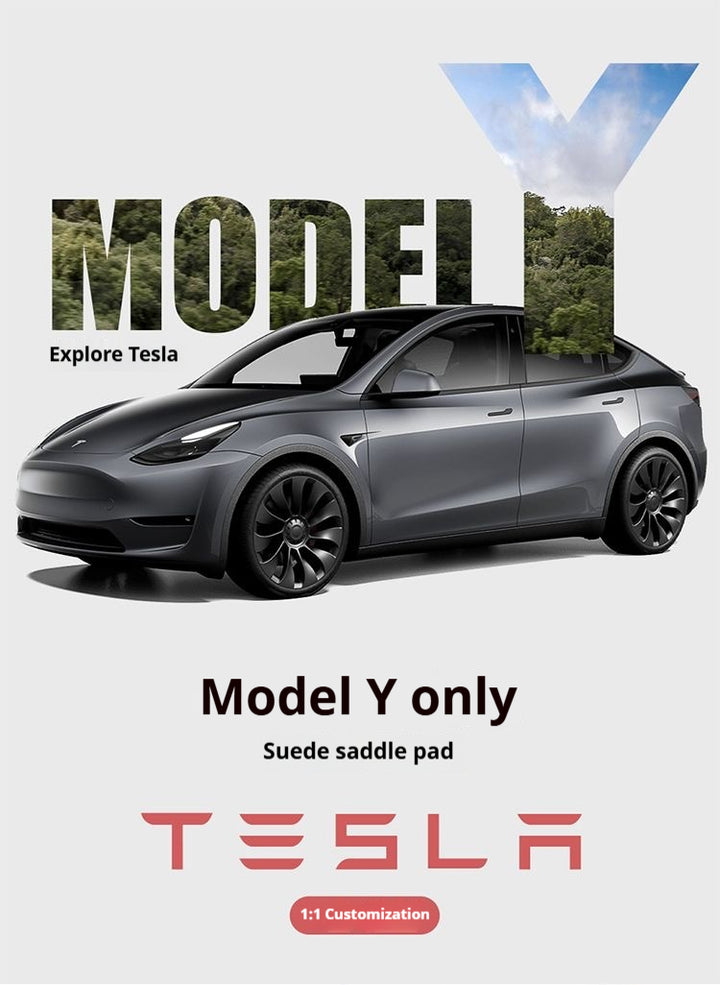 custom Tesla model 3/Y seat cushion – thin, breathable, half-wrapped Sue’s cars eat pad for year-round comfort