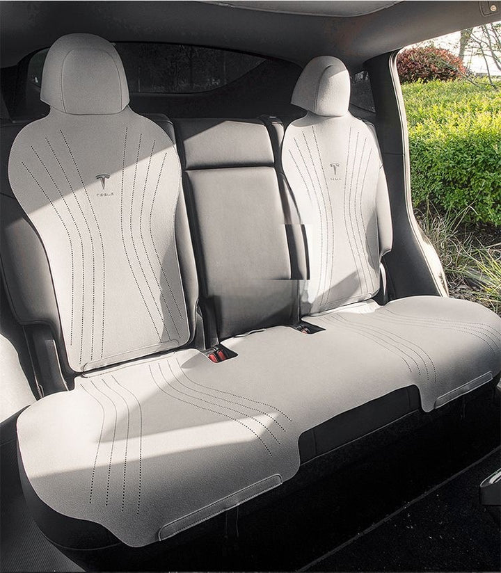 custom Tesla model 3/Y seat cushion – thin, breathable, half-wrapped Sue’s cars eat pad for year-round comfort