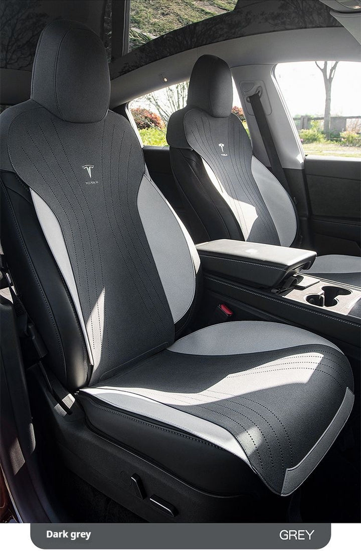 custom Tesla model 3/Y seat cushion – thin, breathable, half-wrapped Sue’s cars eat pad for year-round comfort