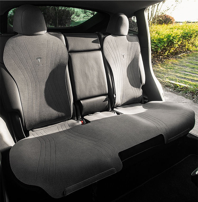 custom Tesla model 3/Y seat cushion – thin, breathable, half-wrapped Sue’s cars eat pad for year-round comfort