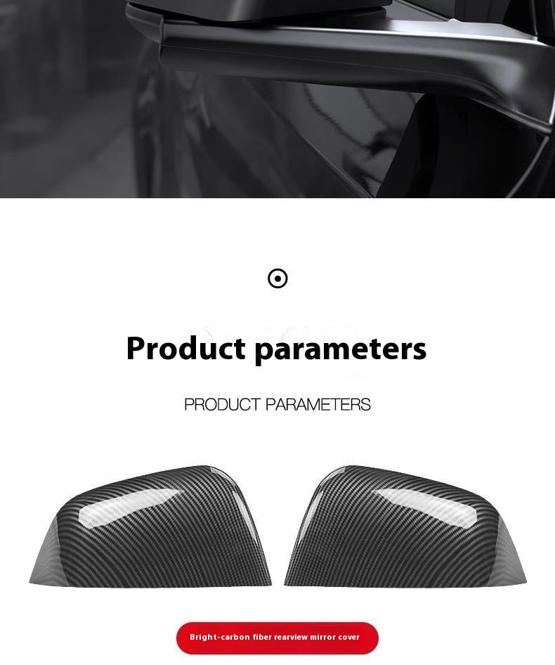 carbon fiber side mirror cover caps for Tesla model Y