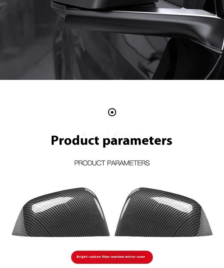 carbon fiber side mirror cover caps for Tesla model Y