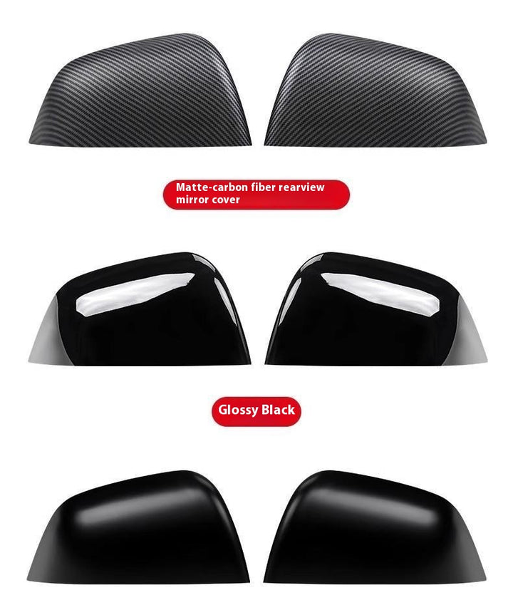 carbon fiber side mirror cover caps for Tesla model Y