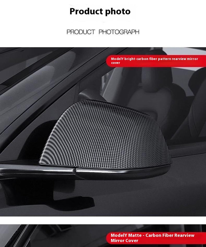 carbon fiber side mirror cover caps for Tesla model Y