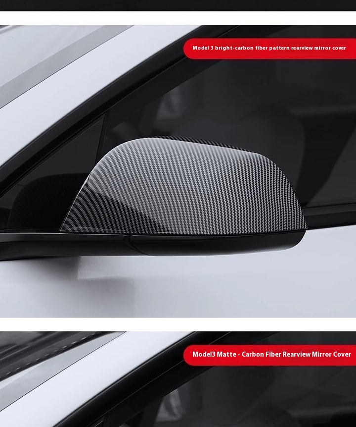 carbon fiber side mirror cover caps for Tesla model Y