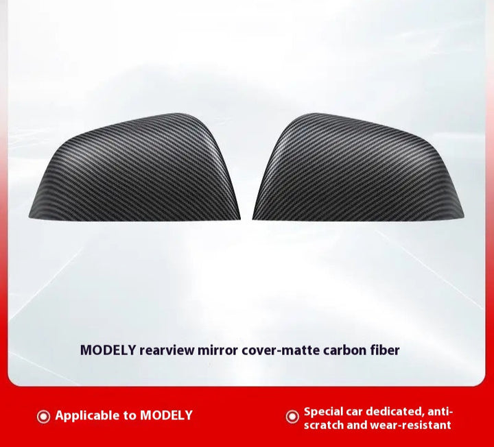 carbon fiber side mirror cover caps for Tesla model Y