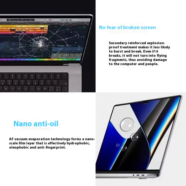 full series of MacBook screen anti-glare tempered glass film – comprehensive coverage for all MacBook models