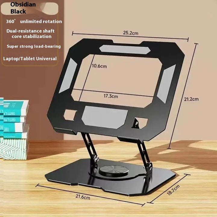 360° Rotating Tablet Stand – Foldable Metal Desktop Holder for Online Classes, Gaming, Study, and Hands-Free Use