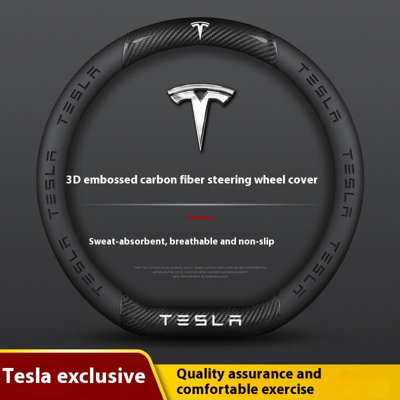 Tesla Personalized Steering Wheel Cover