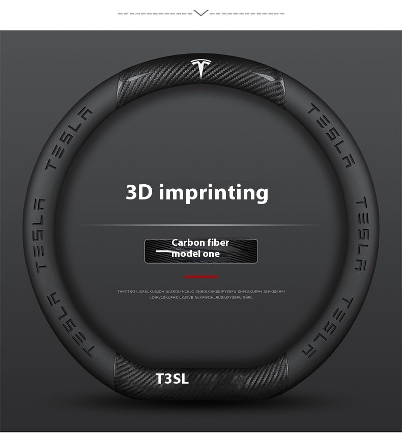 Tesla Personalized Steering Wheel Cover