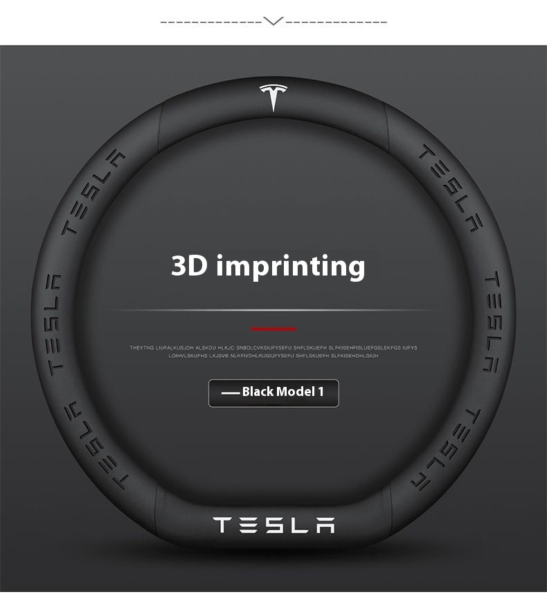 Tesla Personalized Steering Wheel Cover