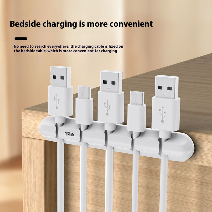 Desktop Cable Organizer - Durable DuPont Wire Management Box for Charging Cords, Phone Cords, Headphone Cords, Desktop Storage