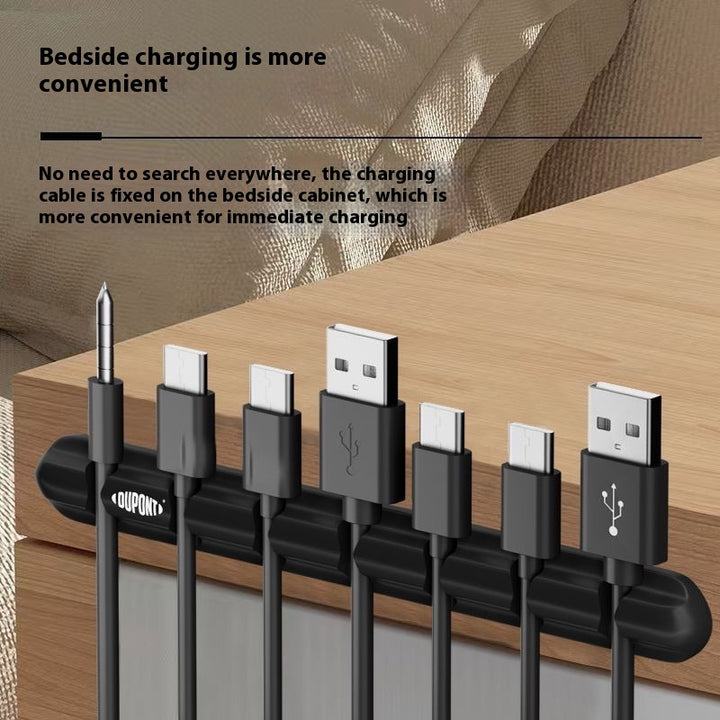 Desktop Cable Organizer - Durable DuPont Wire Management Box for Charging Cords, Phone Cords, Headphone Cords, Desktop Storage