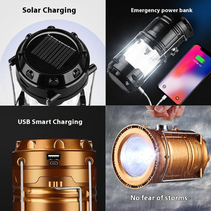 Camping Light Solar Lantern Multi-function Camping Light Tent Light Work Light Outdoor Lighting Portable Lantern