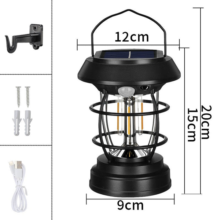 Camping Light Solar Lantern Multi-function Camping Light Tent Light Work Light Outdoor Lighting Portable Lantern