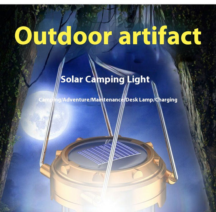 Camping Light Solar Lantern Multi-function Camping Light Tent Light Work Light Outdoor Lighting Portable Lantern
