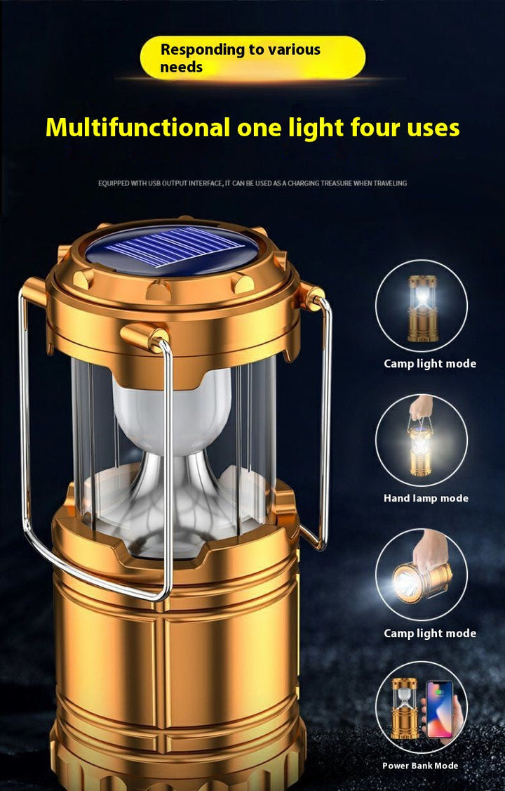 Camping Light Solar Lantern Multi-function Camping Light Tent Light Work Light Outdoor Lighting Portable Lantern