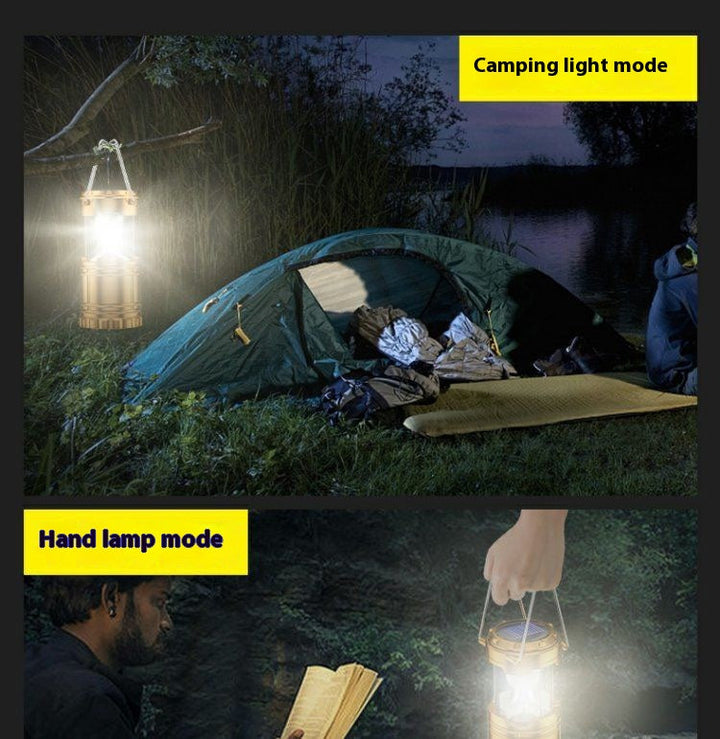 Camping Light Solar Lantern Multi-function Camping Light Tent Light Work Light Outdoor Lighting Portable Lantern