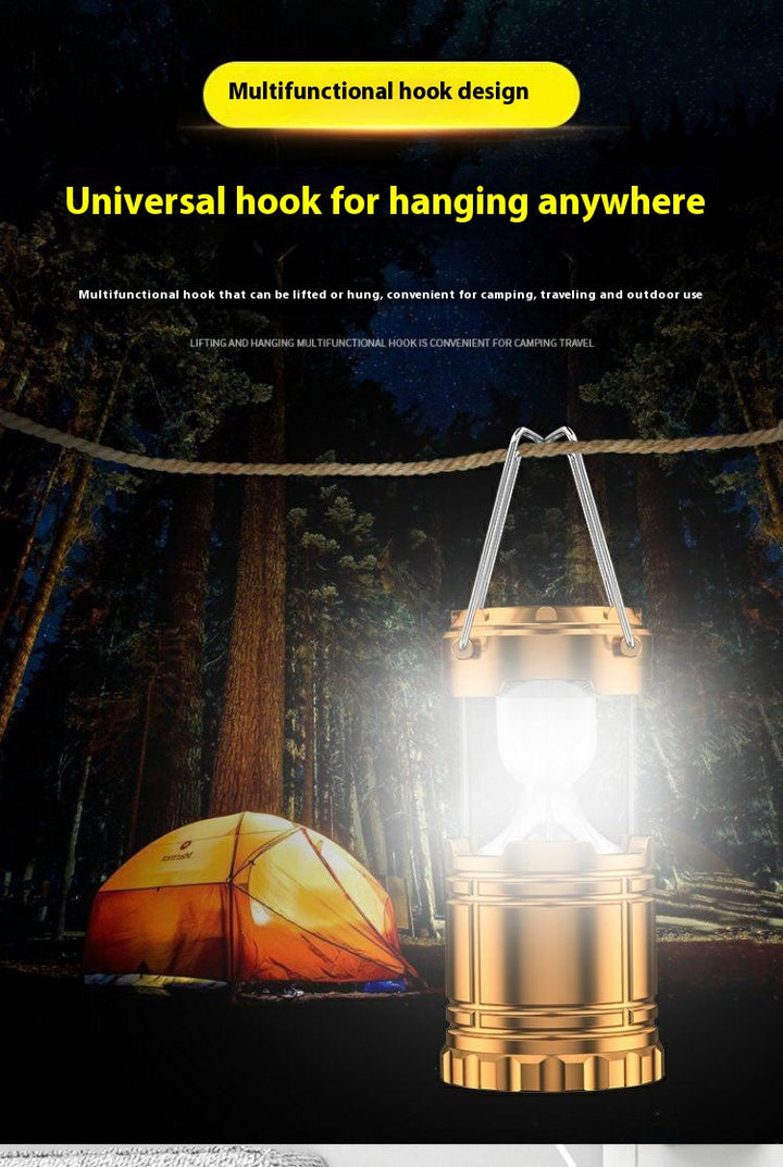 Camping Light Solar Lantern Multi-function Camping Light Tent Light Work Light Outdoor Lighting Portable Lantern