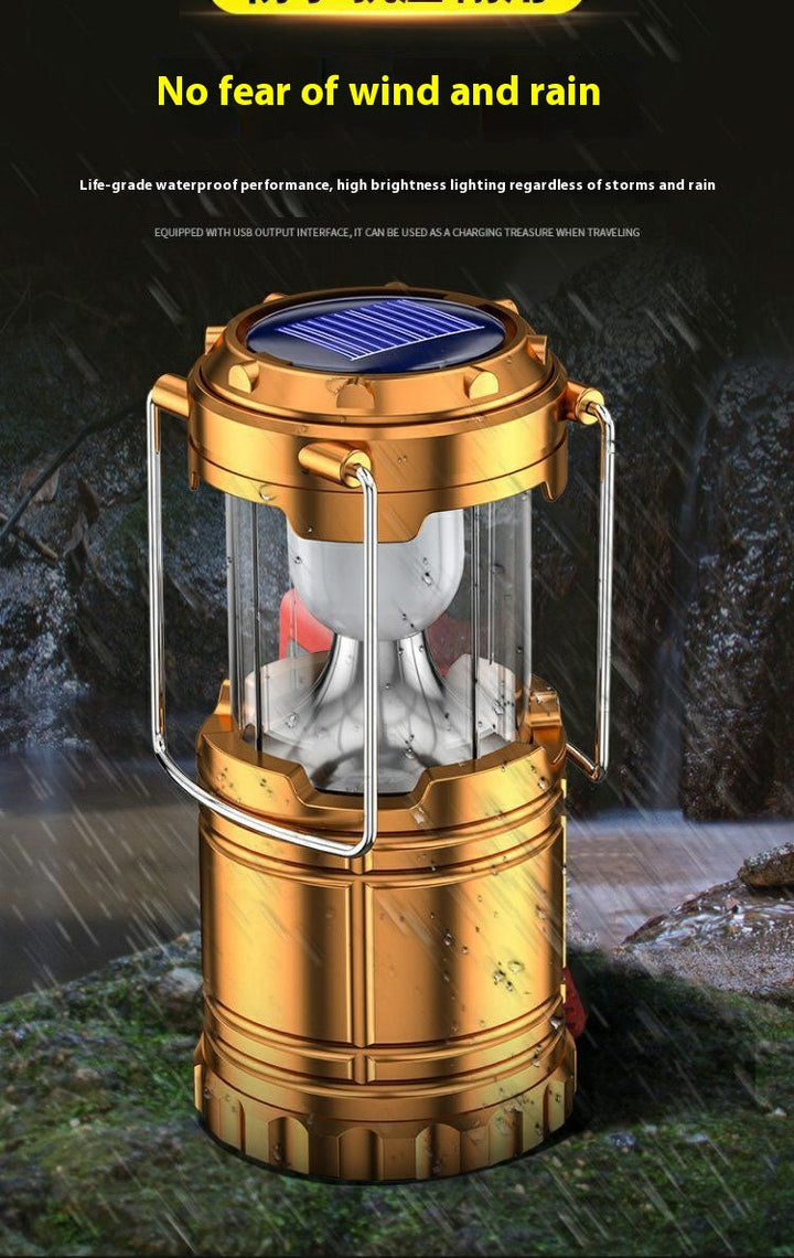 Camping Light Solar Lantern Multi-function Camping Light Tent Light Work Light Outdoor Lighting Portable Lantern