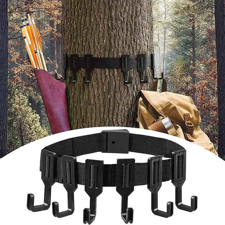 Camping, Tree Gear Hook, Outdoor Tree Hook with Net for Camping and Hiking Gear