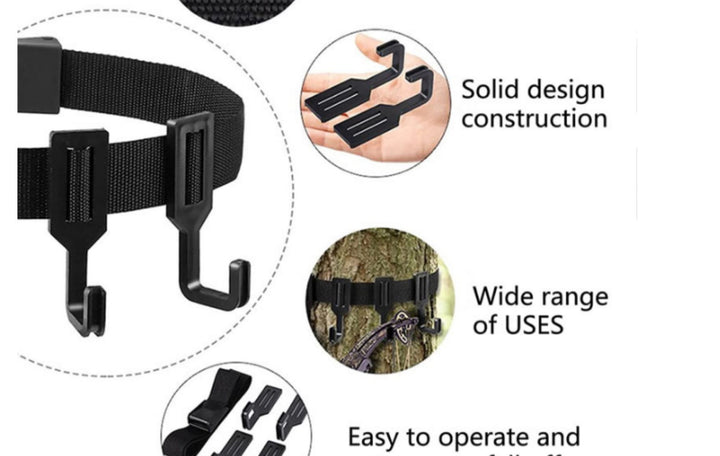 Camping, Tree Gear Hook, Outdoor Tree Hook with Net for Camping and Hiking Gear