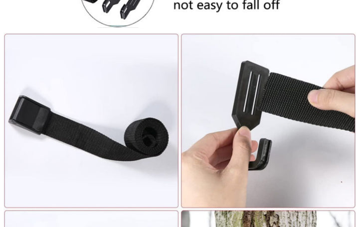 Camping, Tree Gear Hook, Outdoor Tree Hook with Net for Camping and Hiking Gear