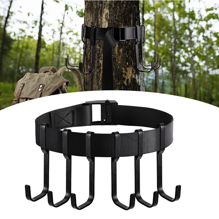 Camping, Tree Gear Hook, Outdoor Tree Hook with Net for Camping and Hiking Gear