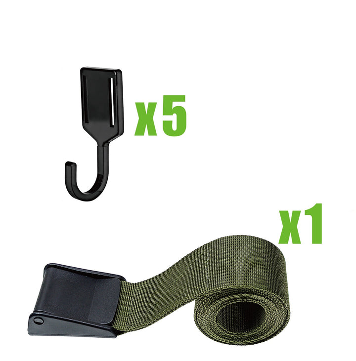 Camping, Tree Gear Hook, Outdoor Tree Hook with Net for Camping and Hiking Gear