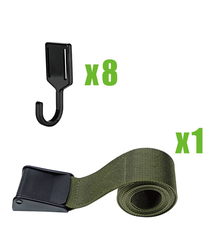 Camping, Tree Gear Hook, Outdoor Tree Hook with Net for Camping and Hiking Gear