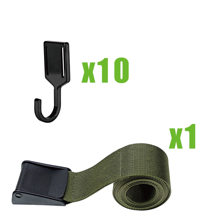 Camping, Tree Gear Hook, Outdoor Tree Hook with Net for Camping and Hiking Gear
