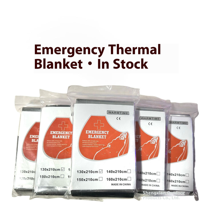 Emergency Survival Blanket - Insulated, Waterproof, Sun-Proof, Reusable Aluminum Foil Blanket for Camping, Hiking, First Aid, Disaster Prevention, Outdoor Sheltering