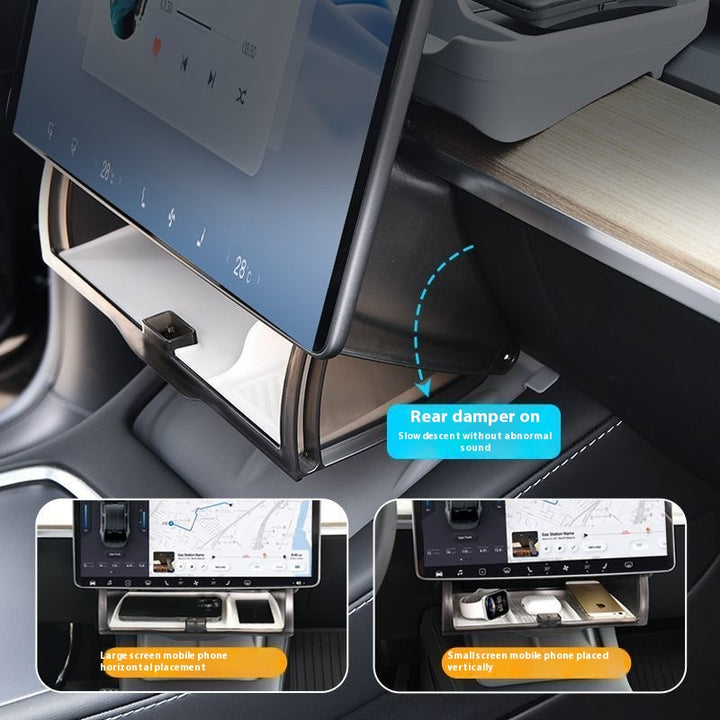 Magnetic Storage Box for Tesla Model Y - Driver Side Mini Glove Box Organizer - Hidden Interior Storage Accessory